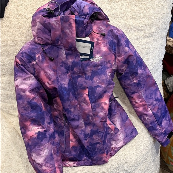 NWT Women's Purple and Pink ski / snowboard Jacket size Medium - Picture 8 of 9